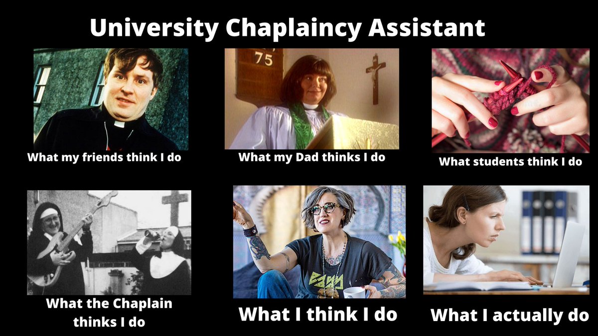 Lilly @ Student Chaplaincy - She/Her (@lillylhucc) on Twitter photo Thank you to <a href="/mitechaplaincy/">Mission in the Economy Chaplaincy</a> for the inspiration in creating my own version of this meme, I had fun pre recording a video for thier new Chaplaincy Course! #whatdochaplainsdo Thank you to <a href="/mitechaplaincy/">Mission in the Economy Chaplaincy</a> for the inspiration in creating my own version of this meme, I had fun pre recording a video for thier new Chaplaincy Course! #whatdochaplainsdo