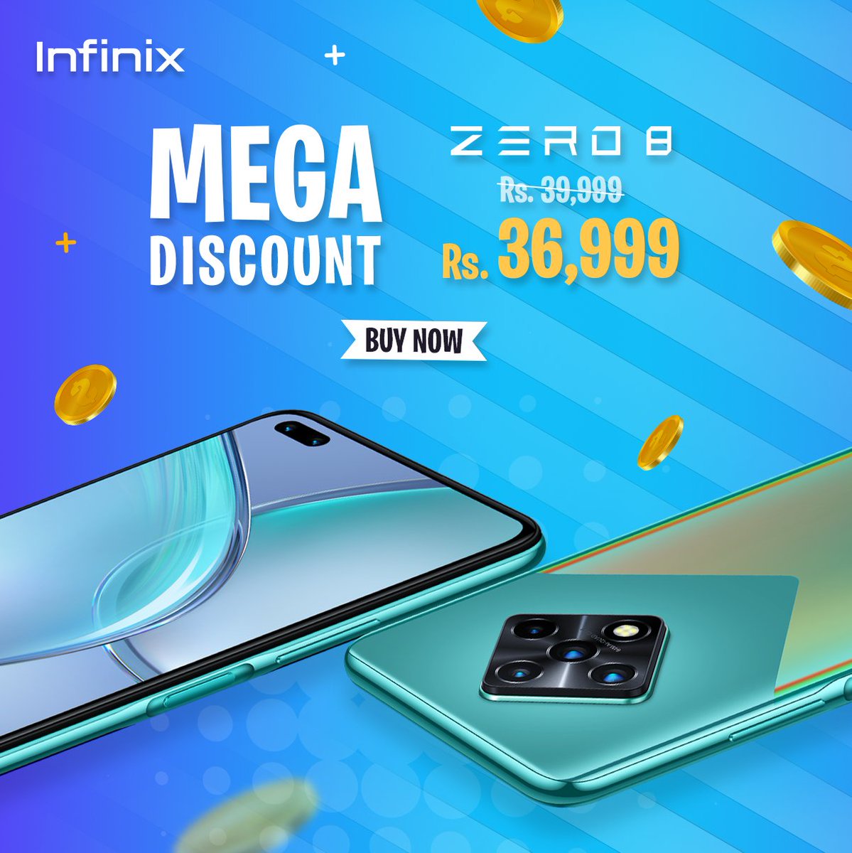 InfinixPakistan's tweet photo. Limited time left to Avail Rs, 3000 discount on your favorite #InfinixZERO8.
Order from Xpark or buy now from offline market for Rs.36,999 only.
Buy now: https://t.co/8CMt9xDY95
#InfinixPakistan #NightscapeLegend
#48MPDualSelfie #64MPNightCamera, https://t.co/GVbLHCfsa5