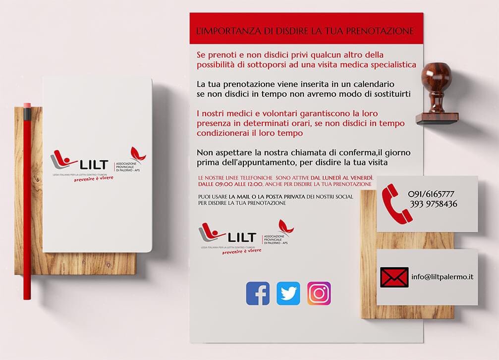 ‼ L’IMPORTANZA DI DISDIRE LA TUA #PRENOTAZIONE📑

🔸Se prenoti e non disdici privi qualcun altro della possibilità di sottoporsi ad una visita medica specialistica. liltpalermo.it

#lilt #liltpalermo #palermo #salute #prevenzione #liltsicilia #news