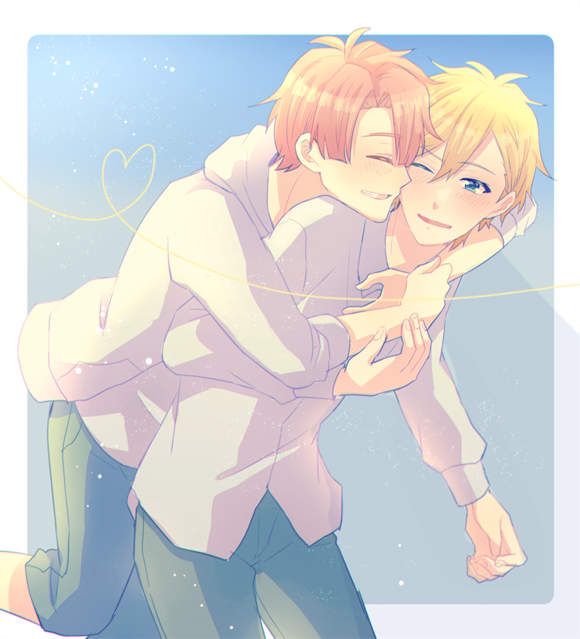 「ナギみつ いつでもじゃれあっててくれ～! 」|六りく🦘のイラスト