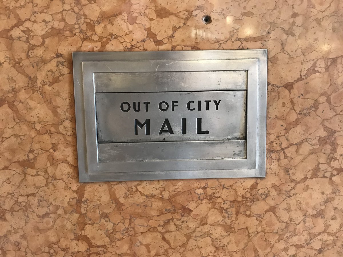 BraveSigns's tweet photo. “Out Of City Mail.” Cincinnati Union Terminal, #Cincinnati, 2019. Signs We Were Brave (no. 723) #mail #signs #signswewerebrave https://t.co/mwH9hJBYUB