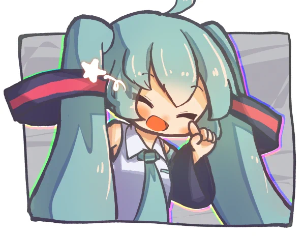 にこっ!
#初音ミク 