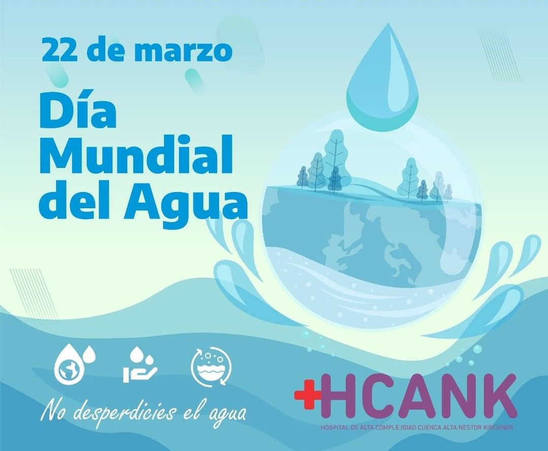 “Día Mundial del Agua”
Se celebra cada 22 de marzo para recordar la relevancia de este líquido esencial. Millones de personas viven sin acceso a agua potable. Su valor es mucho más que su precio. Cuidemos mejor este recurso vital !!

<a href="/acumarriachuelo/">ACUMAR</a> <a href="/SaludBAP/">SaludBAP</a>  @msalnacion