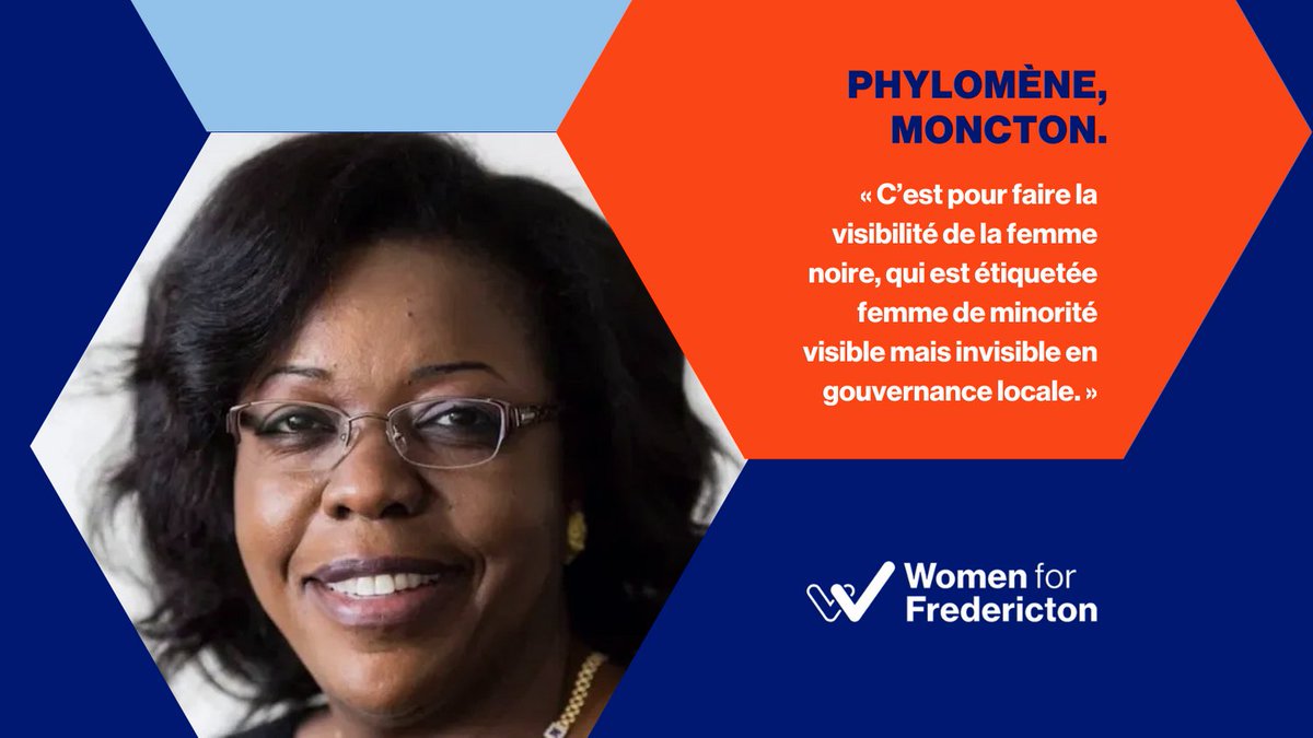 womenforfton's tweet photo. “Politics is a form of civic engagement that gives me a feeling of being part of the spirit that makes us Canadian.” - @PZangio

Phylomène Zangio has been a provincial and municipal candidate in Moncton. We spoke to her about #WhySheRan ➡️ https://t.co/KraxW51uoV

#FredVotes https://t.co/9ZTYr0A5yl