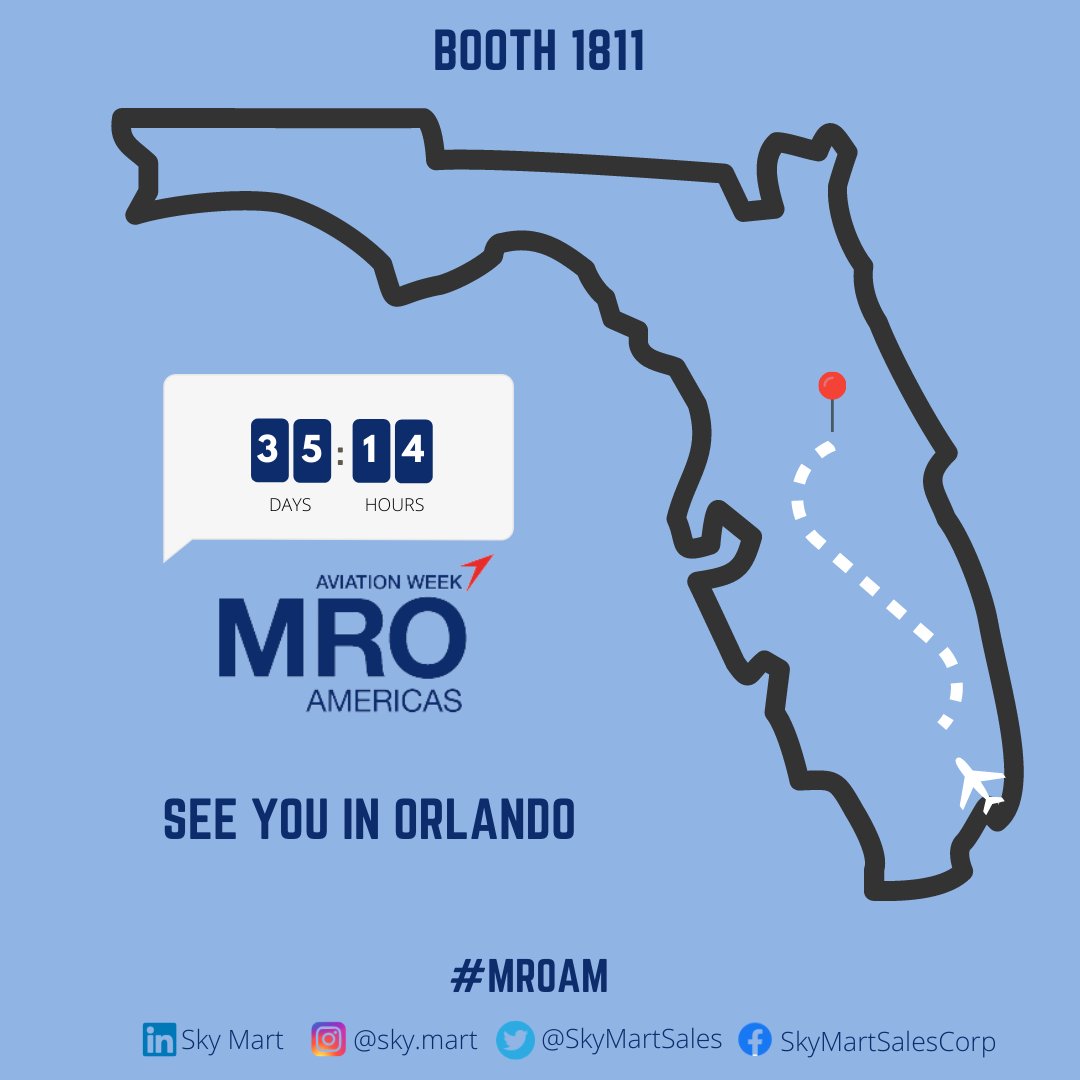 Who's going?! 

#mro #aviationweek #aviation #aviationindustry #orlando #mroservices #skymart