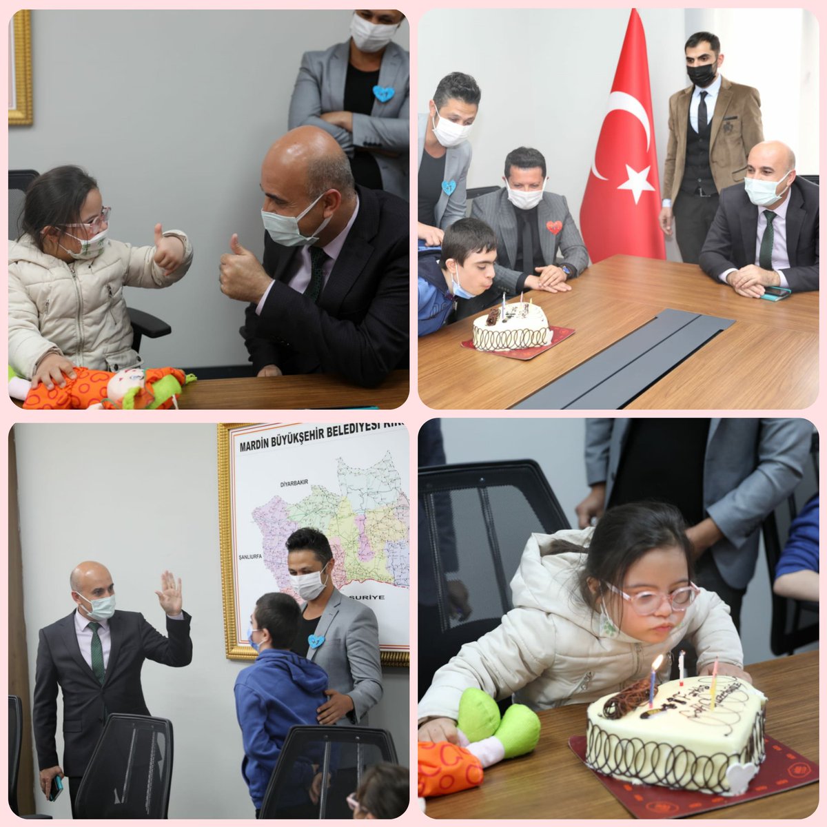 Güler yüzlü, güzel misafirlerimizi kurumumuzda ağırladık. Onları çok seviyoruz.
#DownSendromuFarkindalikGunu 
#birkalptesenbırak 

<a href="/ziyaselcuk/">Ziya Selçuk</a>
<a href="/safran1958/">Mustafa SAFRAN</a> 
<a href="/mahmutdemirttas/">Mahmut Demirtaş</a> 
<a href="/omerinan06/">Ömer İNAN</a> 
<a href="/MemetPolat0247/">Memet Polat</a>