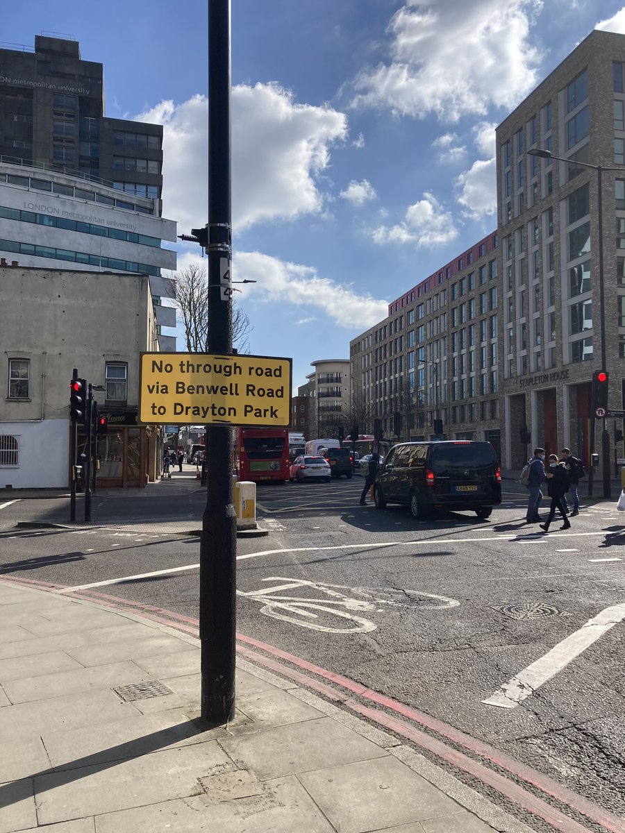 What a nightmare <a href="/IslingtonBC/">Islington Council</a> closing side roads, causing loads of traffic and pollution! Will be even worse after lockdown lifted!