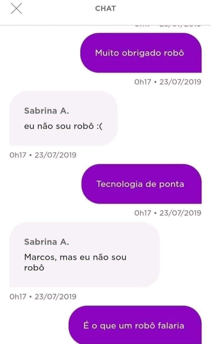 IagoHale's tweet photo. EU TO PASSANDO MAL COM ESSE PRINT KKKKKKKKKKKKKKKKKKK COITADA DA ATENDENTE DO @nubank https://t.co/s9fe10Dnx1