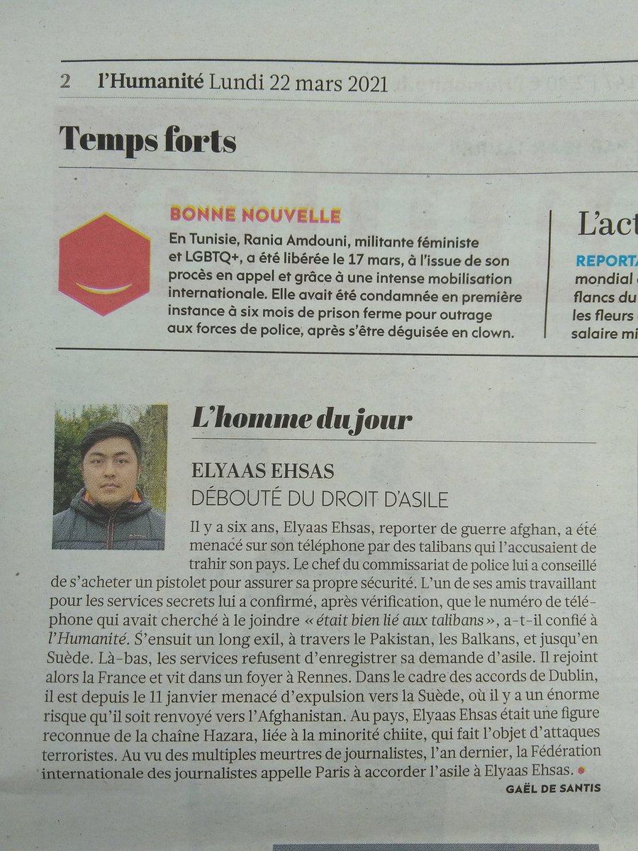 elyaas_1's tweet photo. Kaboul il y a des années: KLe chef du commissariat de police lui a conseillé de s'acheter un pistolet pour assurer sa propre sécurité.
#FreedomOfSpeech #JournalismIsNotACrime #rsf #StopDublin #EXILE #refugees #sweden #france #solidarite #liberté #IJF https://t.co/A4oNJFOJ1Z