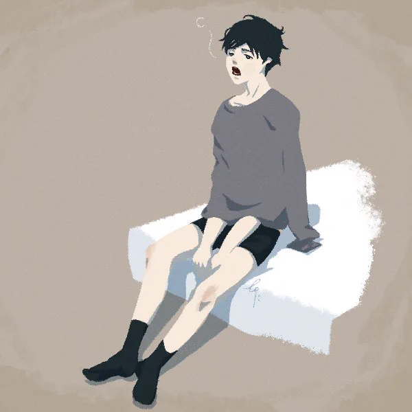 下を先に脱いだからか、靴下を先に履いたからか、上を脱ぐ気力が湧かないからか、どうしてこうなった?って朝のタイミングあるよね… 