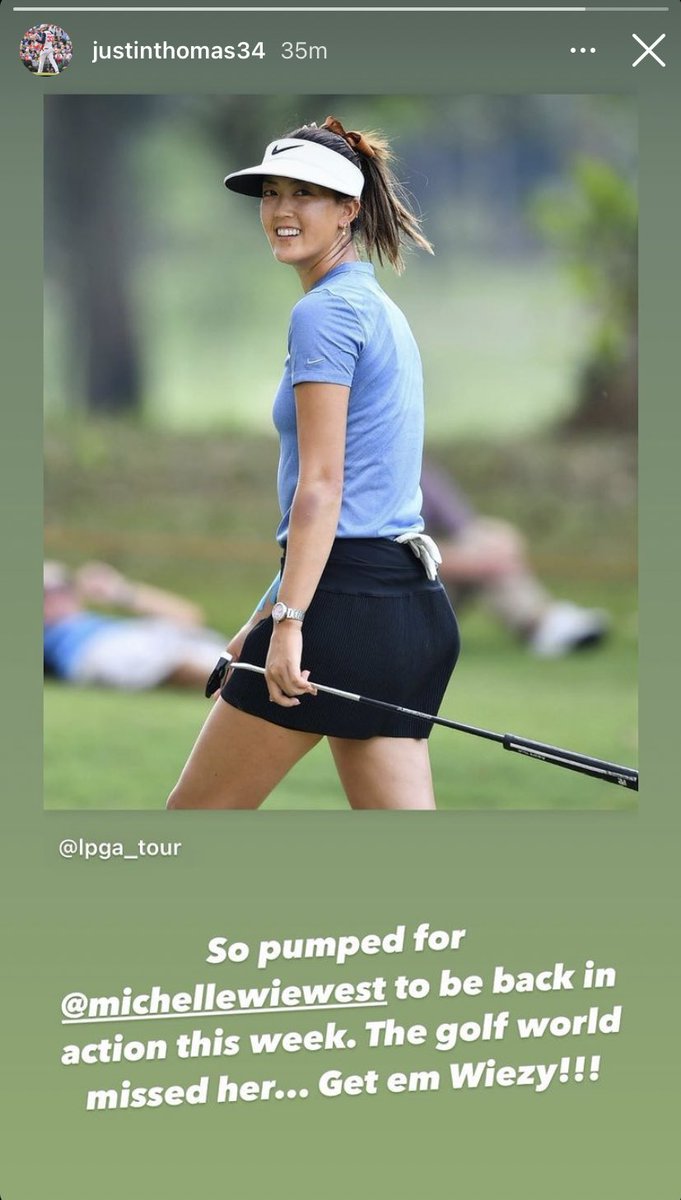 .<a href="/PGATour/">PGA TOUR</a> pros supporting <a href="/LPGA/">LPGA</a> tour pros >>>>

Love to see it <a href="/JustinThomas34/">Justin Thomas</a>. 💯