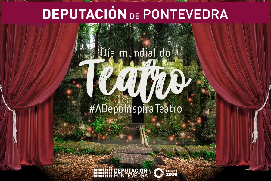 depo_es's tweet photo. 🎭 A @depo_es celebra esta fin de semana o #DíadoTeatro con 2 funcións na rúa

📍 Muiñada, de Galeatro, venres ás 18 h en Pontevedra
📍 A tropa do doutor Milagre, de Inventi Teatro, sábado ás 12 h en Vigo

📮 Inscrición previa para asistir de público

#ADepoInspiraTeatro https://t.co/FAN7oZJxhJ