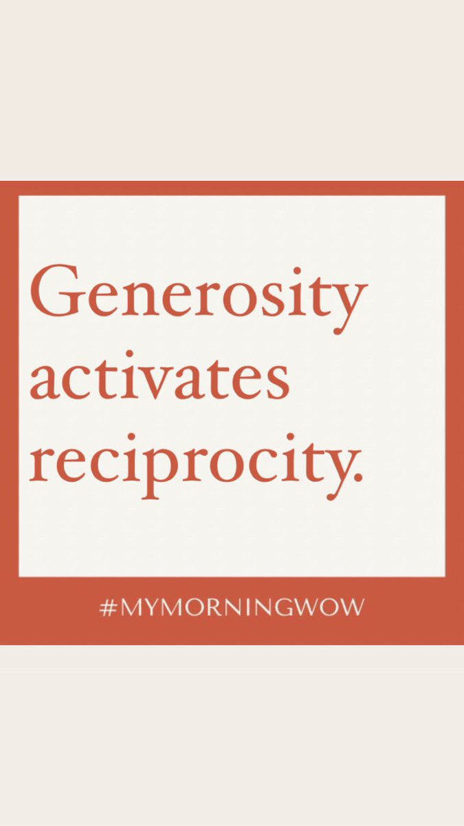 Whatever you give out, will come back to you. Maybe from the same source but it will come back, exceedingly and abundantly. 
#MyMorningWoW
#wordsofwisdom #morningwordsofwisdom #mondaymotivation #motivationmonday #generosity