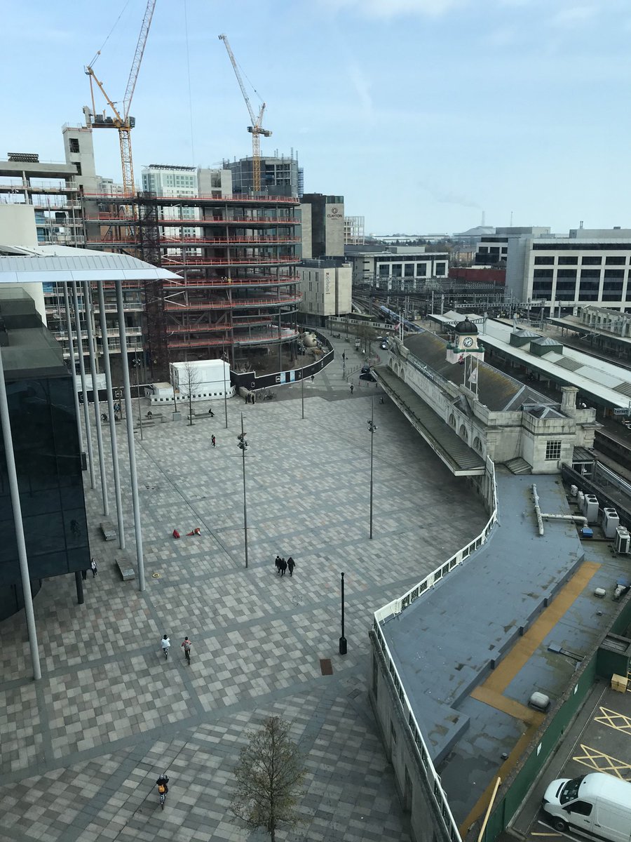 Cardiff looking very quiet!