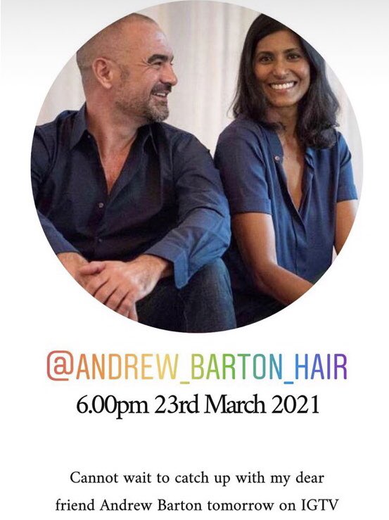 Whose joining me &amp; <a href="/RubyMakeup/">Ruby Hammer MBE</a> Tuesday evening as we talk all things hair &amp; make up the originals of <a href="/10yearsyoungerr/">10 YEARS YOUNGER</a> TV show <a href="/andrewbartonpro/">Andrew Barton</a> <a href="/headmastersuk/">Headmasters</a>