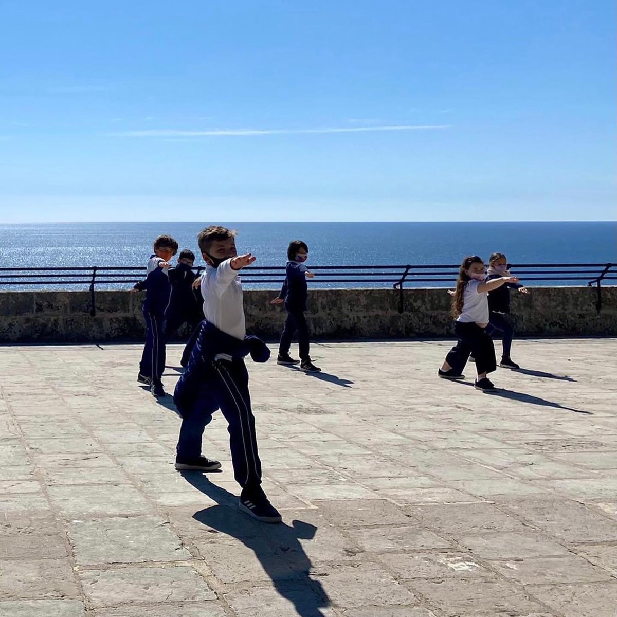 ISMonaco's tweet photo. Today, our Year 4 students had the opportunity to teach their classmates their favourite #yoga postures! Can you recognise which ones? 🧘‍♂️☀️🧘‍♀️ 

#students #outsideyoga #yogawithaview #freshair #movement #wellbeing #education #internationalschool #bilingualschool #monaco https://t.co/jR6WY8b6pS