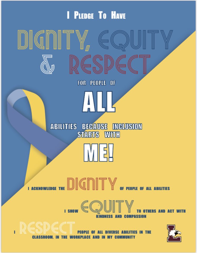 LoyolaHawksOak's tweet photo. Inclusion starts with YOU! 💙💛 Loyola is celebrating Down’s Syndrome Awareness this week. Check out our website for details: https://t.co/QClqYJ9tdX Thank you to @CondelloMrs for leading us this week. @TheHDSA #seetheability #seethejoy #hiringchain https://t.co/9BQVL8AHub