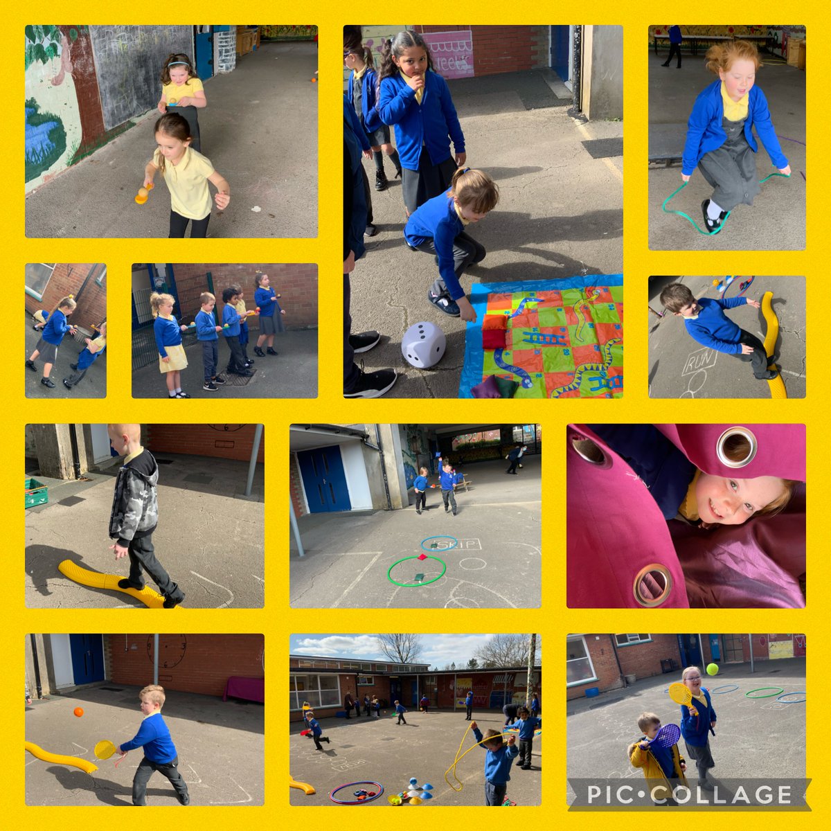RYFOren's tweet photo. Lots of fun in the sun at lunchtime today😎practising our throwing, catching, balancing, skipping and number skills #HealthyHarri #RYFArticle31 #Bethebestyou @rhosyfedwen @ALSportDev @RyfOren @RYFMelyn https://t.co/5BpPW9Ph8n
