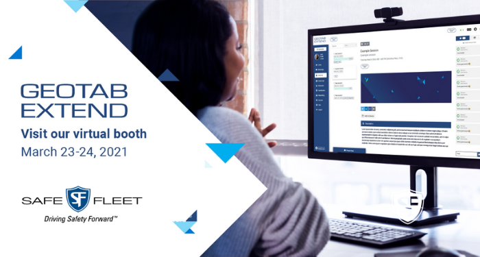 SafeFleetCo's tweet photo. From March 23 to 24, join Safe Fleet @Geotab’s first-ever Marketplace-focused, virtual learning and networking event, #GeotabExtend. Register today to hear more about Safe Fleet’s video solutions coming soon to the Geotab Marketplace: https://t.co/GSuuGcc3SK https://t.co/DzjhkWRL14