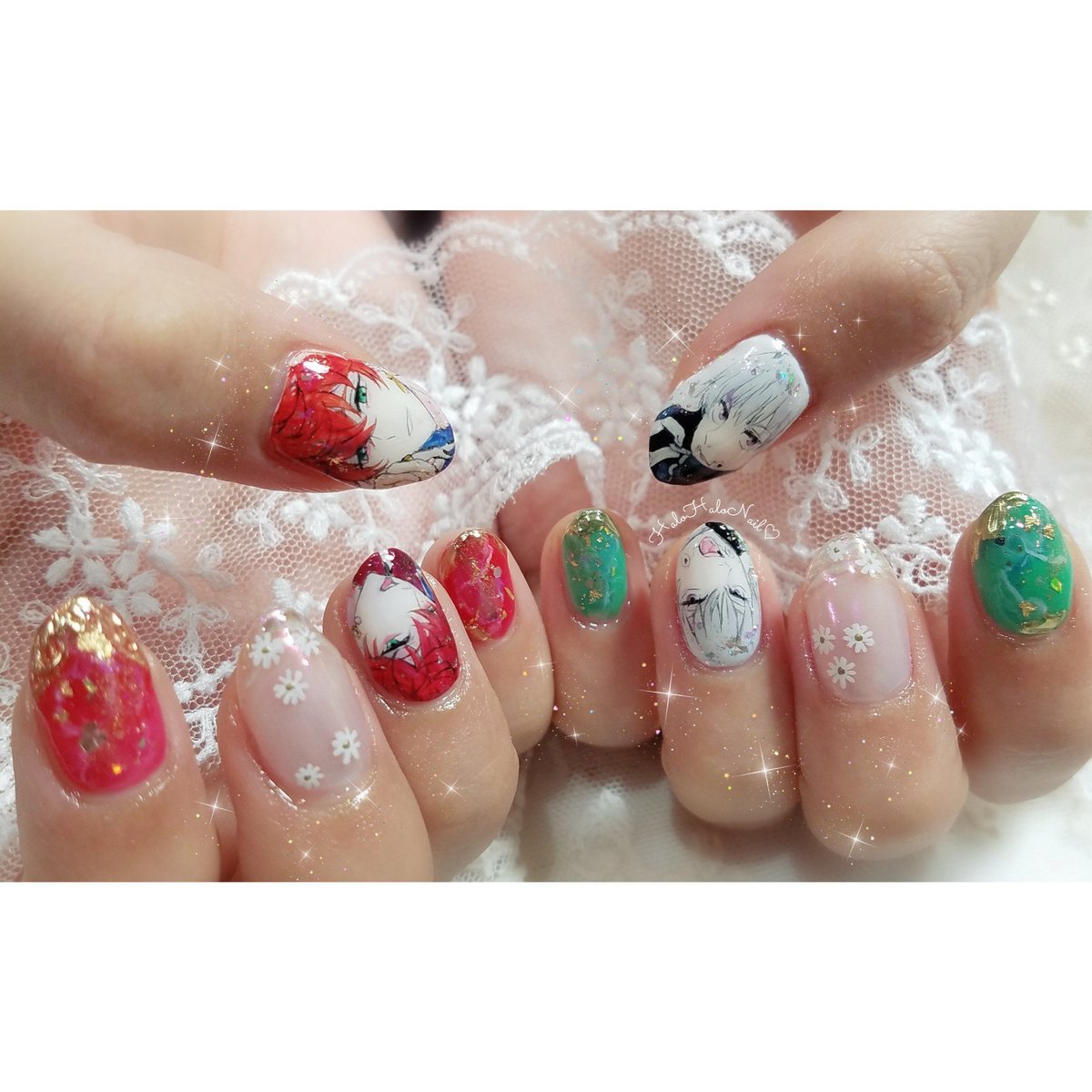 大阪なんば 痛ネイル ハロハロネイル ながむら Salonhalohalo Twitter