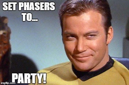 Happy (Future) Birthday Captain Kirk! 
It\s also William Shatner\s birthday - 90 today! 