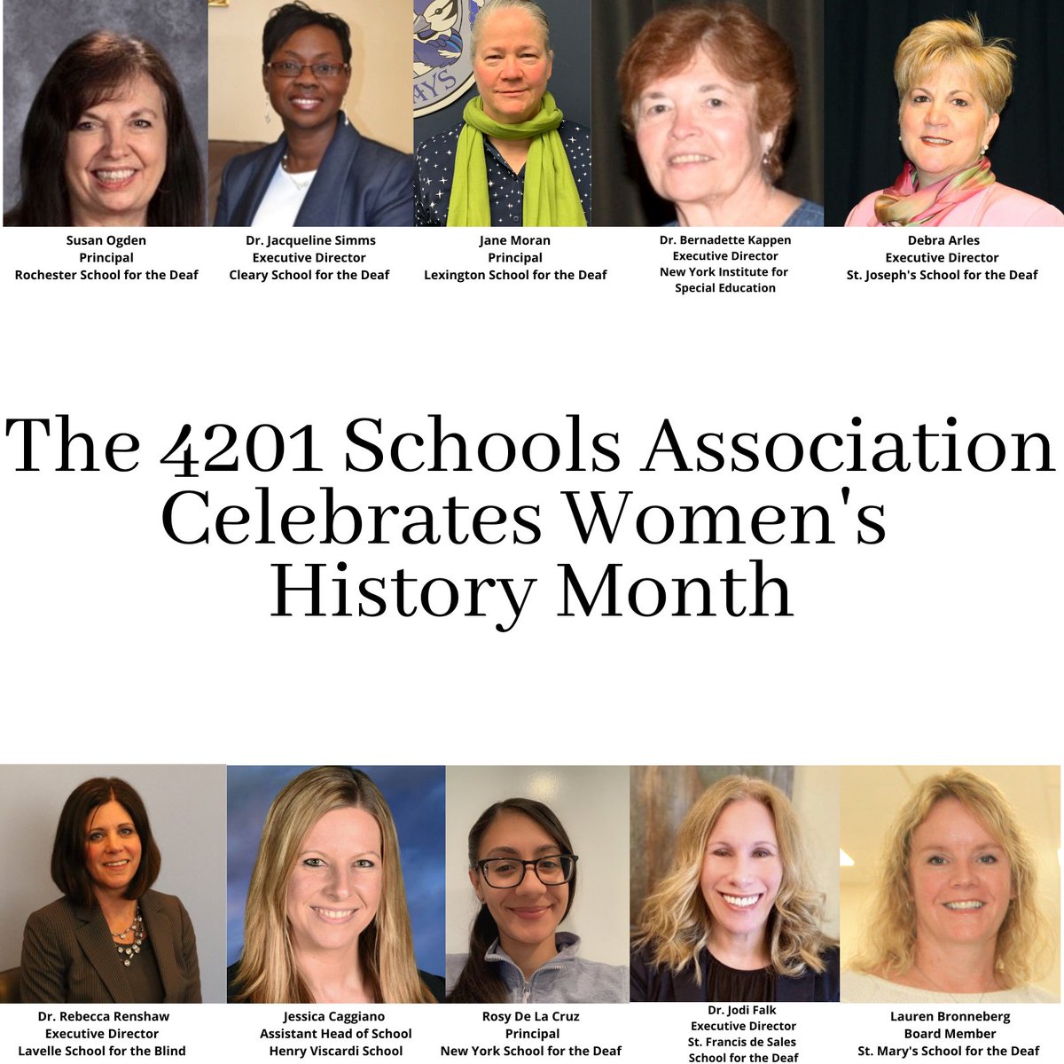 The <a href="/4201Schools/">4201 Schools</a> Association is grateful for the exemplary work and women helping lead our schools. Their dedication to our students is among the key factors allowing us to make and celebrate history every day. Thank you for all that you do. #WomensHistoryMonth