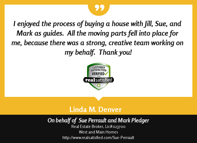 Perrault8Sue's tweet image. Nothing is more encouraging than a good client testimonial. realsatisfied.com/Sue-Perrault via @realsatisfied