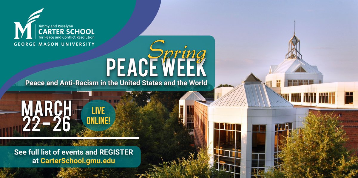 OUDC invites you to join us *today* 3/22 for a panel that we are hosting as a part of George Mason University's Peace Week! Join us @ 4 pm. Register @ CarterSchool.gmu.edu
