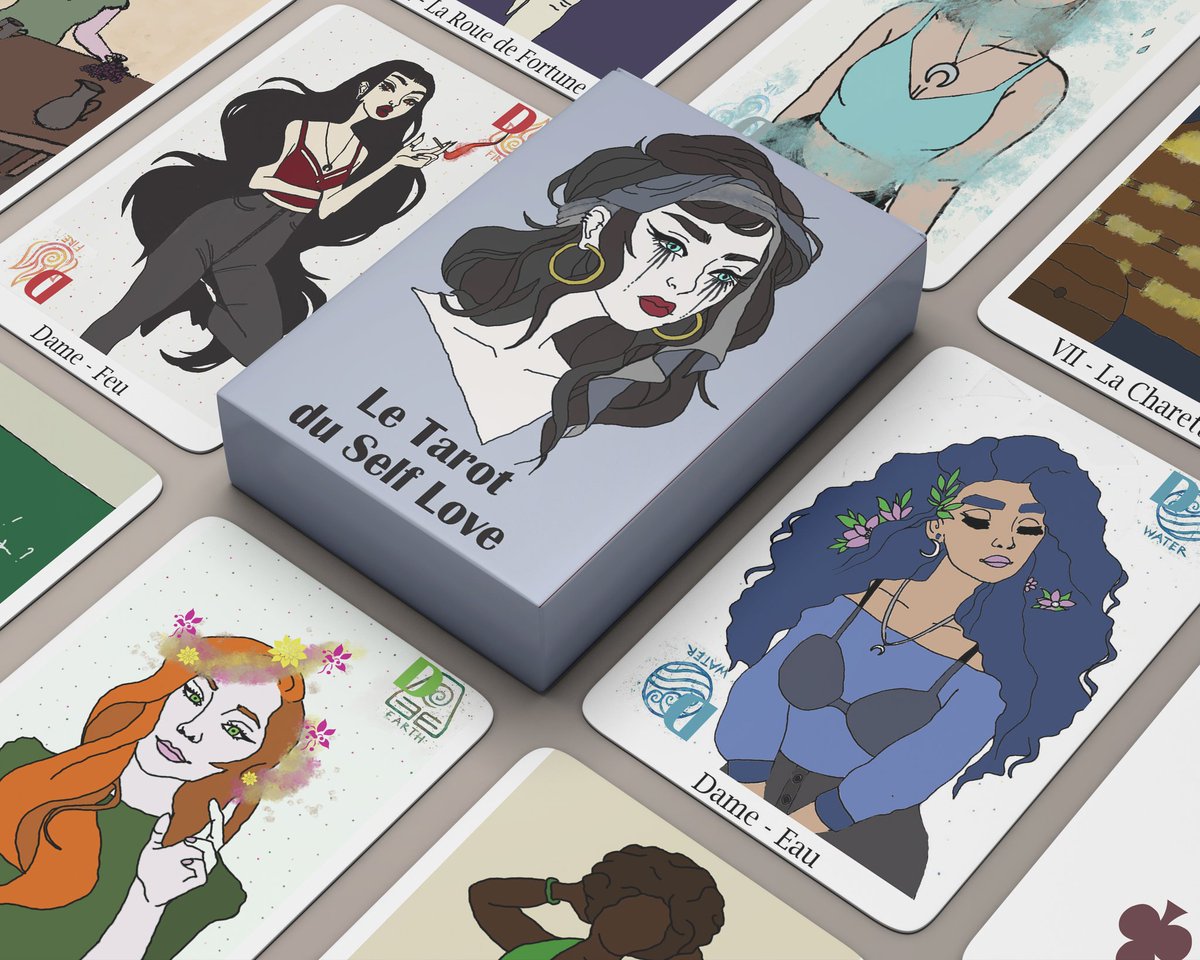 ChloePatrigeon's tweet photo. Y a du nouveau sur mon collectif ! Mon tarot du Self Love vient de voir le jour !
Insta: Sens-toi déesse
#tarot #selflove #bodypositive #cartes #gamecard #love #bienveillance #designgraphique #graphicdesign #illustration #tarotcards https://t.co/Q8opJYDL9I