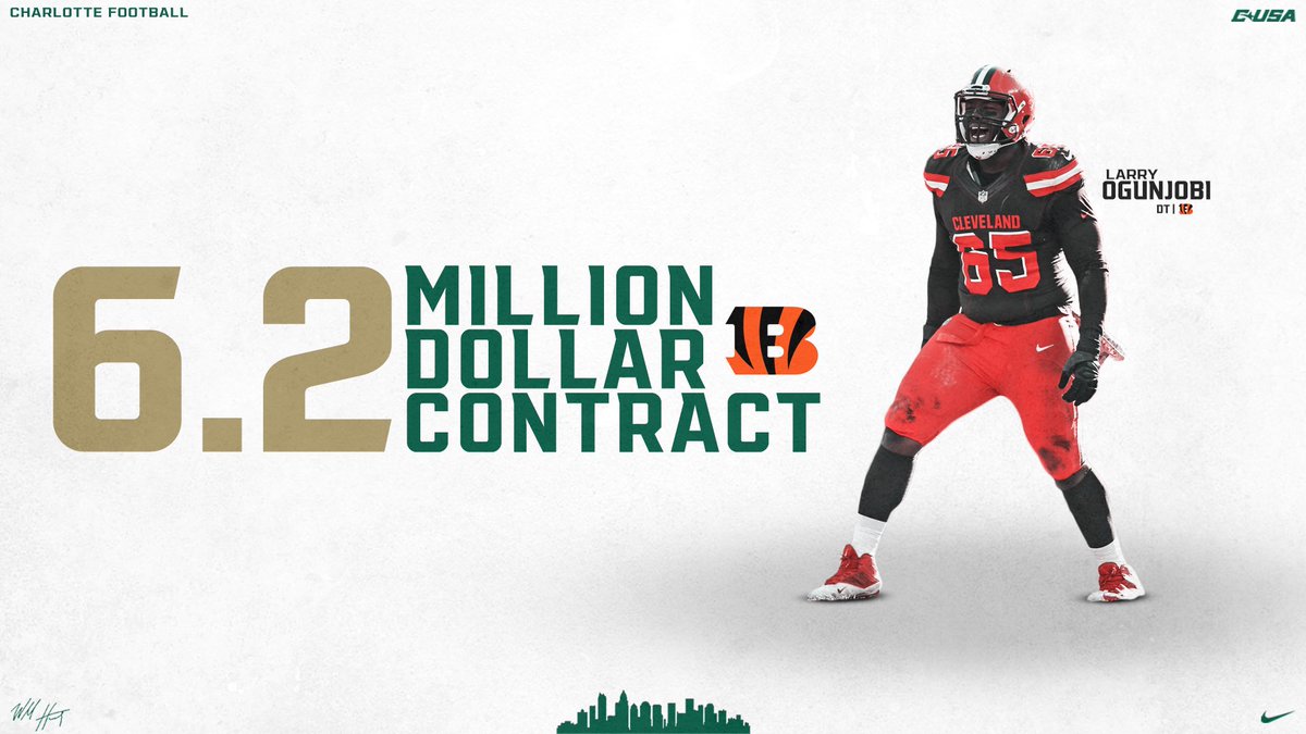 CharlotteFTBL's tweet photo. Success on and off the field. Congrats on the next chapter, @Mr_Ogunjobi! 🤙

#PEEP • #CLTmade https://t.co/SepOGjOgMx