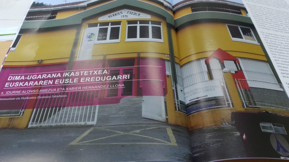 Zorionak Dima-Ugarana ikastetxea! #asilolinguistikoa #ekinebaragarrieda