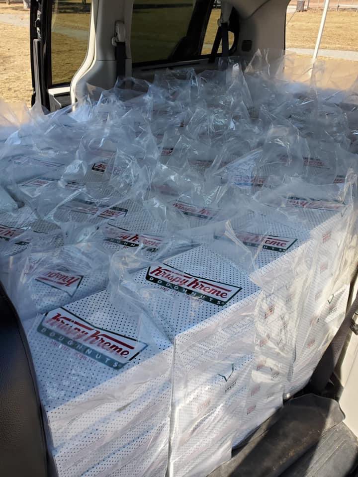 JasonRodman2's tweet photo. Such a fun weekend! We got to see so many of our family and friends, briefly &amp; distanced! Thanks to everyone for supporting Jacks baseball team! He sold 77 dozen donuts and his team sold close to 700 dozen! Huge shout out to his coaches for organizing and picking up the donuts! https://t.co/ZGvReY1wOt