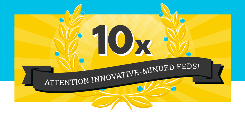 USGSA's tweet photo. Are you a federal employee passionate about helping the government improve its use of technology to serve the public? GSA’s 10x program wants your ideas! Submit by March 23rd. Visit https://t.co/eFAbcXrmRo https://t.co/36enBU1kY8
