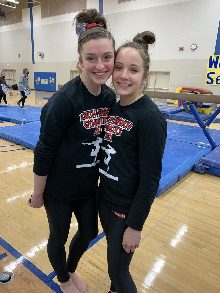 nb_gymnastics's tweet photo. Congratulations to Paige and Dakota as they advance to the state gymnastics meet! https://t.co/SRDyjWjez5