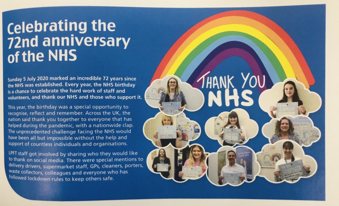 TattyDavey's tweet photo. It’s my last week with @LPFTNHS after over a year, my last day falling two months to the day since the loss of my dad. 

During a tough year, I’ve been so proud to represent the NHS in our intelligent, devoted comms team. As a fellow NHS worker I know my dad shared this pride.💙 https://t.co/BibchU7JNn