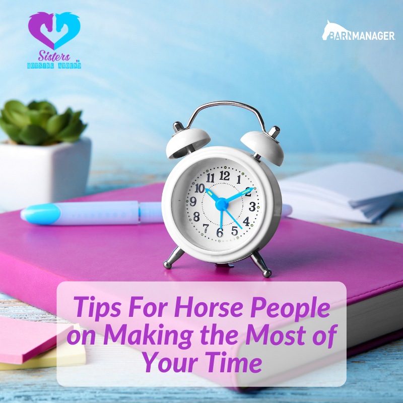 Time management is a challenge for everyone. Head to the BarnManager Blog to check out some great time management tips from Emily and Sarah Harris of <a href="/SistersHorsing/">Sisters Horsing Around</a> ➡️ buff.ly/3lBmzuq