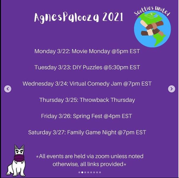 asccles's tweet photo. AgnesPalooza begins this week! Follow @ascprobo for more information! https://t.co/tl4FTKC804