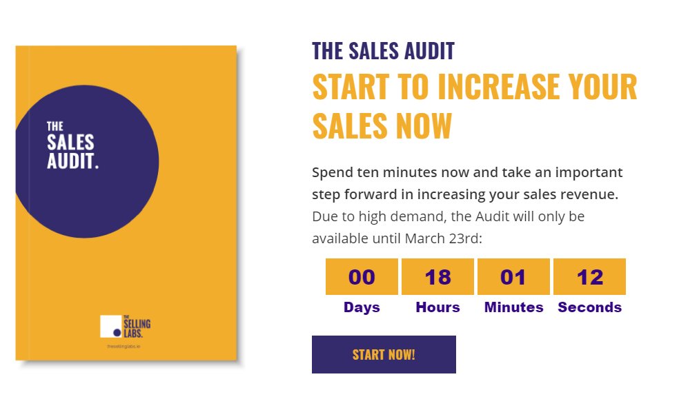 Don't miss out on an easy way to gauge the effectiveness of your sales organisation by completing the Sales Audit. 

Last few hours; the window closes tomorrow.

 lnkd.in/e88wQTA