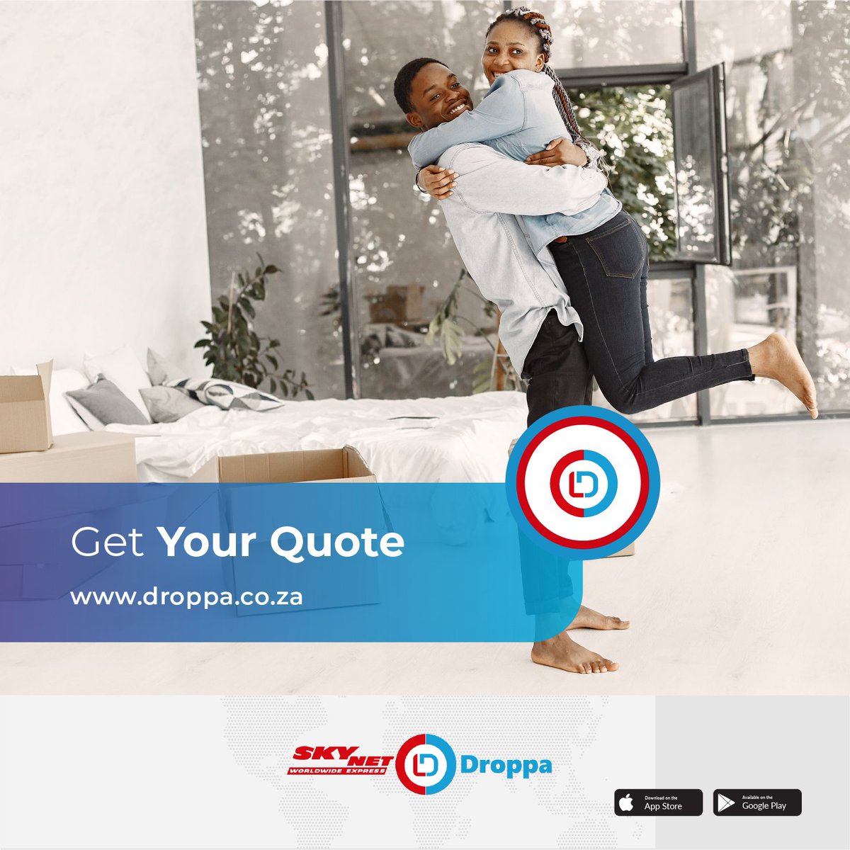DroppaZA's tweet photo. Even when you are moving to the next stage of your life, Droppa will always be there for you. Have a Droppa by your side to get you moving through the difficult times. Book today and move smarter
#DROPPA
#Smartmovers
#Movingwithyou https://t.co/LoYUbPkyO6