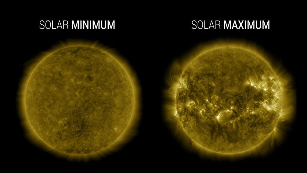 SunViewer's tweet image. #solarweek #nasasolarweek

Did you know our sun has a cycle? Every ~11 years, our sun undergoes a solar minimum and a solar maximum, indicating respectively less and more solar activity like solar flares and coronal mass ejections!