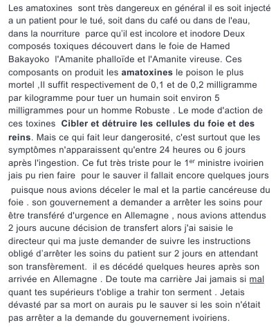 BecketAvatar's tweet photo. Mort d'hamed Bakayoko; son Docteur traitant de l'hôpital américaine de paris fait un récit très choquant. Le gouvernement ivoirien impliquer dans la mort du 1er ministre 😭😭😭 https://t.co/e1YNaXNNsQ