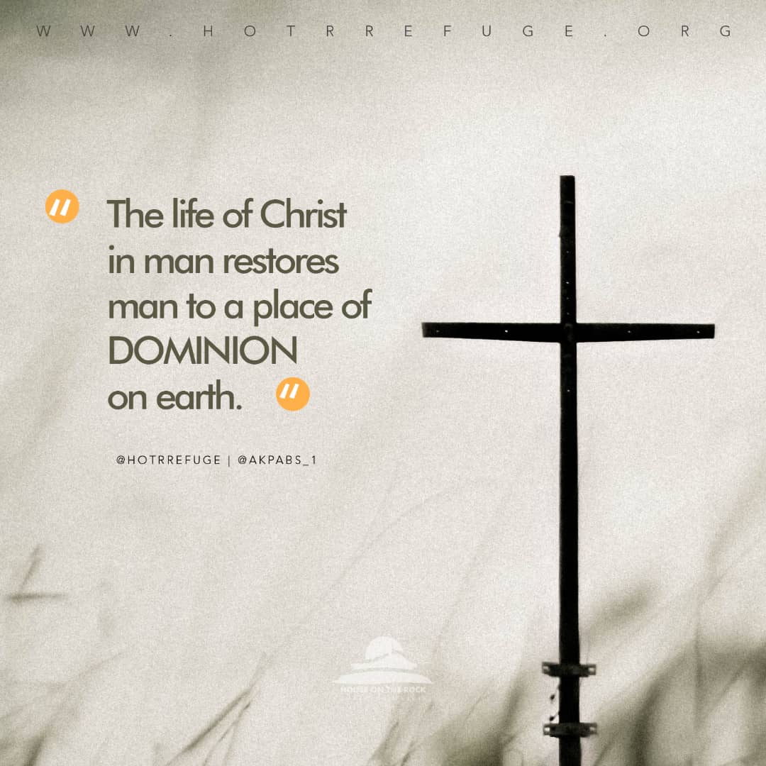 HOTRREFUGE's tweet photo. Through redemption, you have legitimate claim to the life of God, and by it, dominion is restored unto you. Therefore, sickness and disease have no place in you.
Take charge, and dominate your world!
#WordBite
#HOTRRefuge https://t.co/bN1OHlf3UD