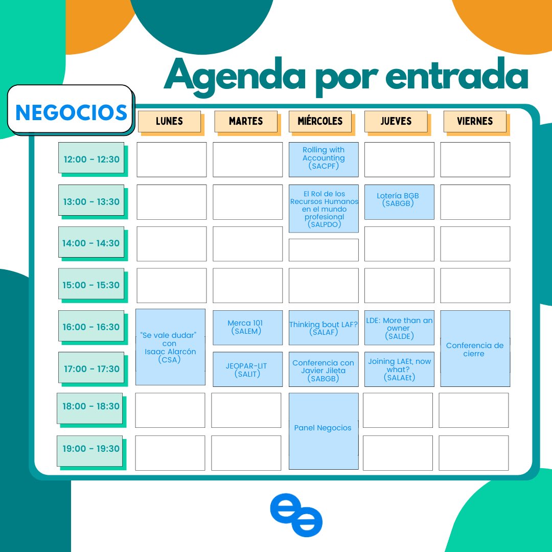 Te compartimos el Itinerario de Evolve 2021👏🏻👏🏻😁 stay tuned para los eventos que preparamos!!
#evolve2021