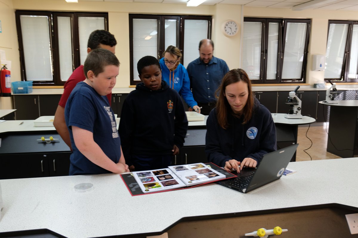 SAERI_FI's tweet photo. We had a great session at the Falkland Islands Community School's #CareersDay last week. A wonderful chance for SAERI scientists to share their career journeys &amp; inspire the students with the amazing projects they have been a part of. #FalklandSoils #MMAProject #VMEProject. https://t.co/K0RFcWkxmE