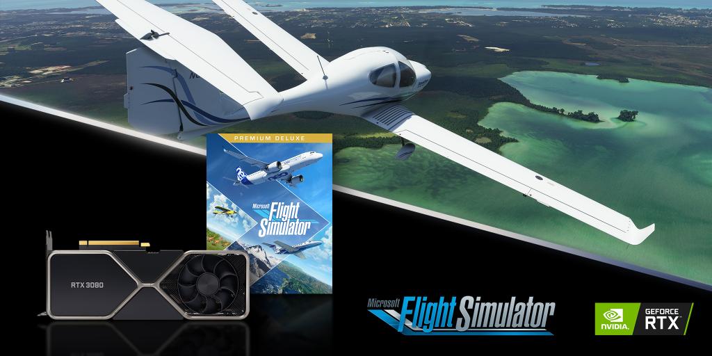 NVIDIAGeForceES's tweet photo. ✈ ¿Quieres echar a volar? ✈

Comparte una captura de pantalla de tu destino de ensueño en #MicrosoftFlightSimulator y participa en el sorteo de:

⚡ NVIDIA GeForce RTX 3080
⚡ Microsoft Flight Simulator Premium Deluxe Edition

Elegiremos un ganador. ¡Suerte a todos! https://t.co/djLTdcFGQx