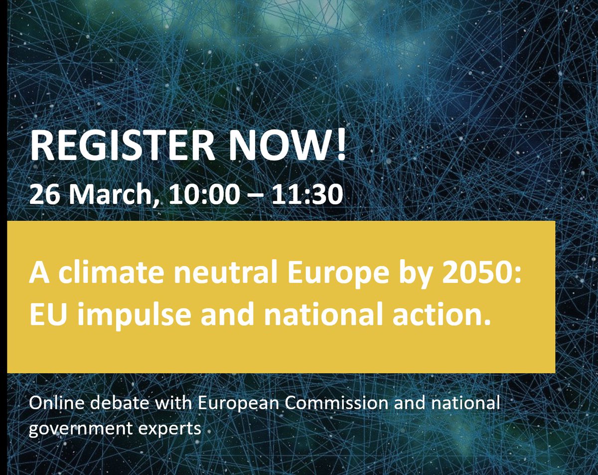 Join us to discuss long-term climate strategies in EU Member States &amp; learn about national plans for #ClimateAction #netzero #ClimateNeutralEU, directly from national &amp; EU experts in charge: this Friday March 26th at 10:00 CET. Register here: climatedialogue.eu/event/climate-…