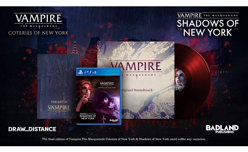 collectabox's tweet photo. 🧛👹JETZT VORBESTELLBAR: Vampire The Masquerade Collector's Edition - £74.99 GBP

Inhalt:
* 2 Spiele (Coteries of New York und Shadows of New York)
* Artbook
* Double Vinyl Soundtrack
* Sammlerbox

🛒 https://t.co/8gTfnVgoGX (Ref-Link)

#collectabox #PS4 #VampireTheMasquerade https://t.co/L4HWHrto0l
