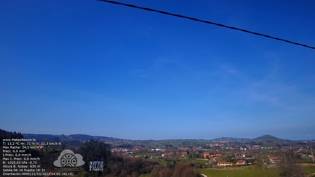 MeteoReocin's tweet photo. MeteoReocín WebCam en Directo; #Helguera #Reocín #Cantabria #Spain #WebcamHd https://t.co/S2krHJ3Vah