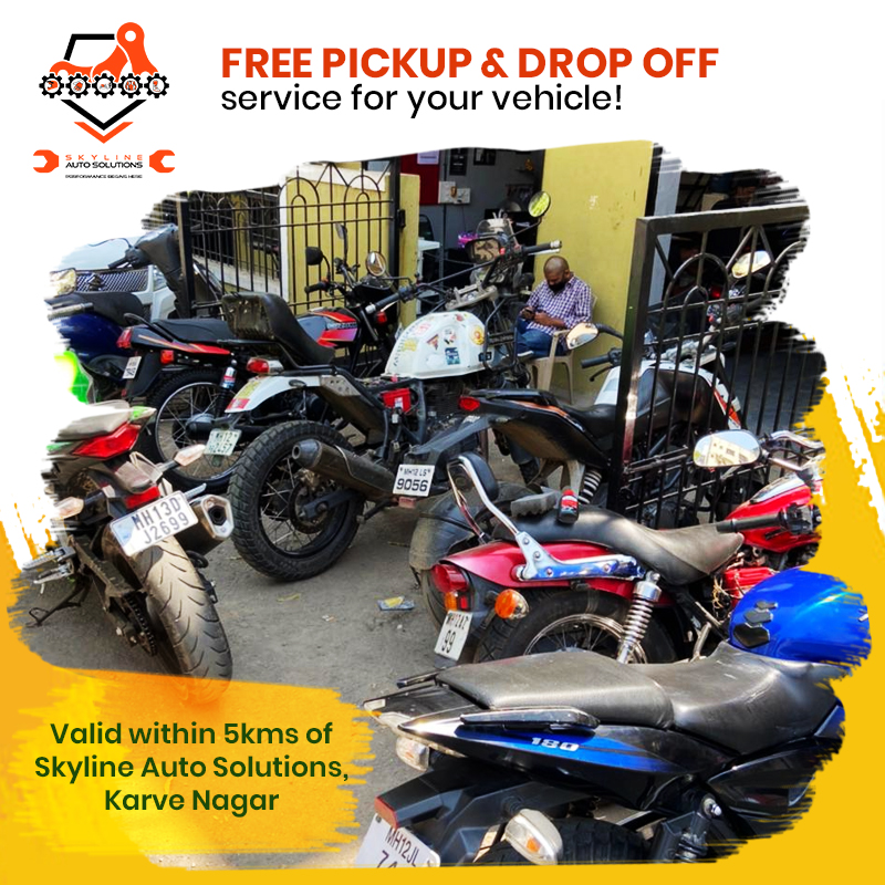 skylineautopune's tweet photo. We provide Free Pick up &amp; Drop facility for all your two wheelers within 5 kms of our current location.

Call Skyline Auto Solutions at
9766611155/8378969196

#SkylineAutoSolutions #bikerestoration #bikeshop #bikeservice #pune #bikedetailing #superbikes #pickupanddropoff https://t.co/nKisjjt0x4