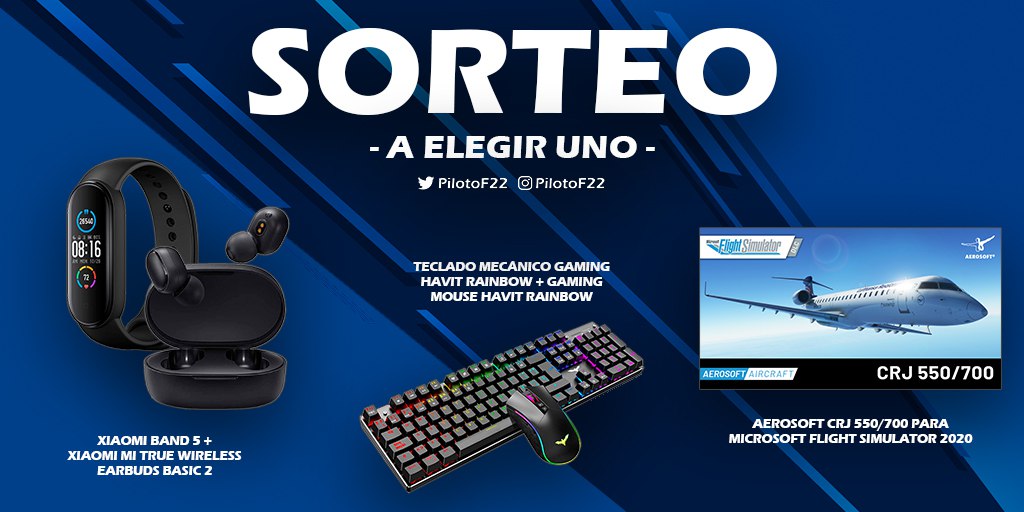 #SORTEO 🎁

¡Mucha suerte a tod@s! ☘️

Requisitos 📑

1️⃣ Dar RT
2️⃣ Mencionar a 2 amigos
3️⃣ Seguirme en Twitter
4️⃣ Seguirme en Twitch (twitch.tv/pilotof22)

Finaliza el 04/04/21 (sólo 🇪🇸) 

Participación adicional📸
bit.ly/sorteo_PilotoF…

Bases⚖️
bit.ly/bases_PilotoF2…